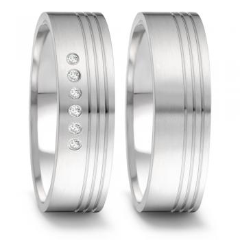 Partnerringe Edelstahl von TeNo  306690 + 306672