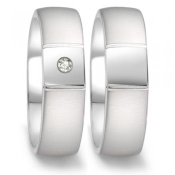 Partnerringe Edelstahl von TeNo  306701 + 306694