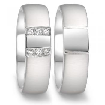 Partnerringe Edelstahl von TeNo  306703 + 306694