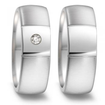 Partnerringe Edelstahl von TeNo  306715 + 306709