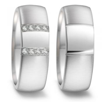 Partnerringe Edelstahl von TeNo  306717 + 306709