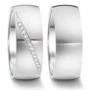 Partnerringe Edelstahl von TeNo  306708 + 306721