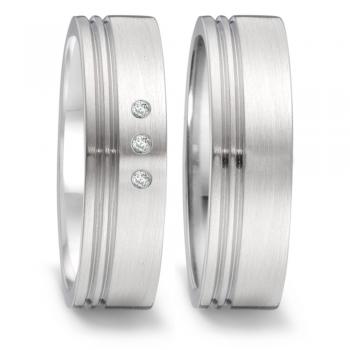 Partnerringe Edelstahl von TeNo  307509 + 306572