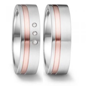 Partnerringe Edelstahl von TeNo  307510 + 306454
