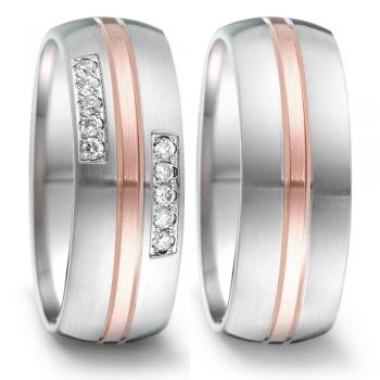 Partnerringe Edelstahl von TeNo  308058 + 308057