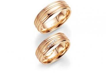 Trauringe Rosegold von Fischer 06 05505/070