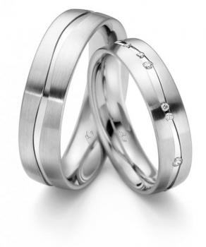 Trauringe Palladium von Gerstner 4/28421/5 + 28421/5