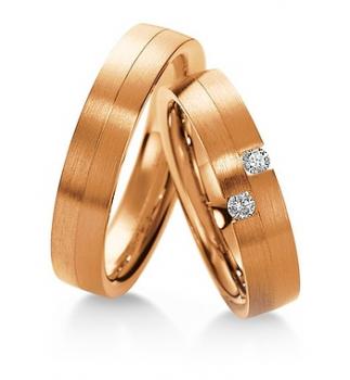 Preview: Trauringe Weiss-Gelbgold von Breuning 48/035200