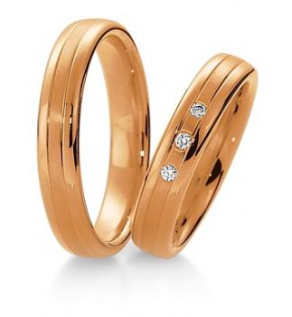 Preview: Trauringe Gelbgold von Breuning 48 040190 / H48 040200