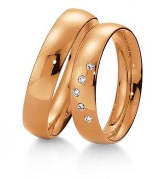 Preview: Trauringe Gelbgold von Breuning 48 040210 / 48 040220