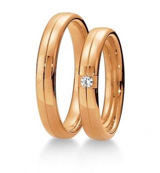 Preview: Trauringe Gelbgold von Breuning 48 040250 / 48 040260