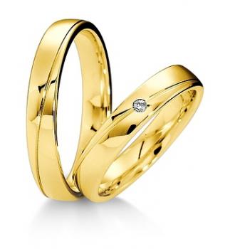 Trauringe Weissgold von Breuning 48 040330 / 48 040340