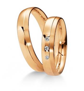 Trauringe Weissgold von Breuning 48 040350 / 48 040360