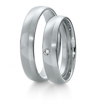 Preview: Trauringe Weiss-Gelbgold von Breuning 48 040510 / 48 040520