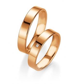 Preview: Trauringe Gelbgold von Breuning 48/04404 + 48/14404