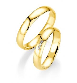 Trauringe Weissgold von Breuning 48/04407 + 48/14407