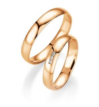 Trauringe Weissgold von Breuning 48/04407 + 48/14407
