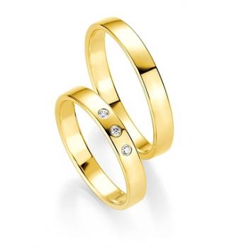 Trauringe Weissgold von Breuning 48/04412+ 48/14412