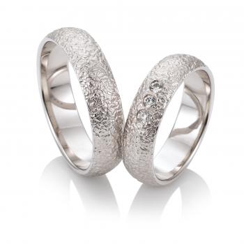 Trauringe Weissgold von Breuning 48/04513 + 48/04514