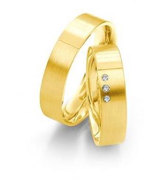 Preview: Trauringe Weiss-Gelbgold von Saint Maurice DR 812100 / HR 812110