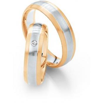 Preview: Trauringe Weiss-Gelbgold von Saint Maurice 812120 / 812130