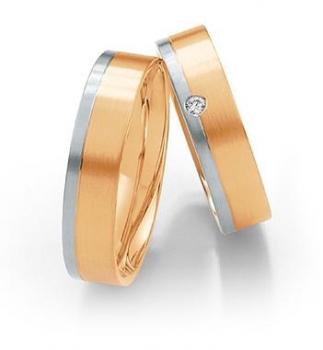 Preview: Trauringe Weiss-Gelbgold von Saint Maurice 812140 / 812150