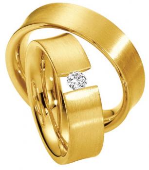 Trauringe Gelbgold von Saint Maurice 812740 + 812750