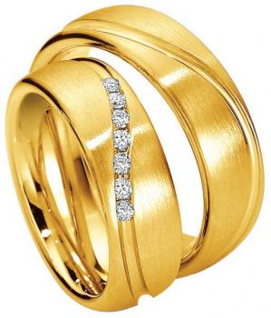Trauringe Gelbgold von Saint Maurice 49-81330 + 49-81331