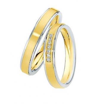 Preview: Trauringe Weiss-Rotgold von Saint Maurice 820360 / 820370