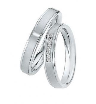 Preview: Trauringe Weiss-Rotgold von Saint Maurice 820360 / 820370