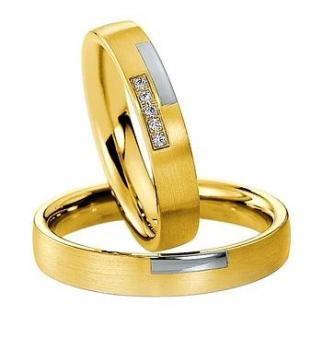 Preview: Trauringe Weiss-Rotgold von Saint Maurice 820380 / 820390