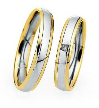 Preview: Trauringe Weiss-Rotgold von Saint Maurice 870700 / 870710