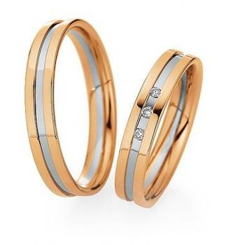 Preview: Trauringe Weiss-Rotgold von Saint Maurice 870720 / 870730