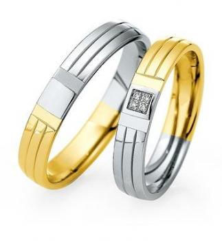 Preview: Trauringe Weiss-Rotgold von Saint Maurice 870780 / 870790