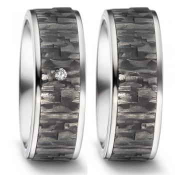 Trauringe Carbon von Titan Factory 52547/001/003/2050