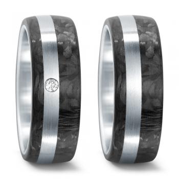TeNo Trauringe Carbon  546076 + 545654