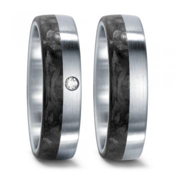 TeNo Trauringe Carbon  59655/003/000/1060 +59655/003/002/1060