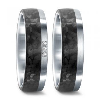 TeNo Trauringe Carbon  59653/003/003/1060 +  59653/003/000/1060