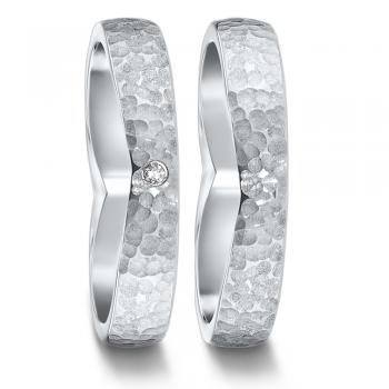 Partnerringe Edelstahl von TeNo  582101+582113