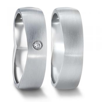 Partnerringe Edelstahl von TeNo  582116+582104