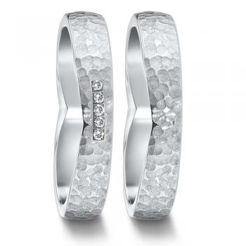 Partnerringe Edelstahl von TeNo  582101+583036