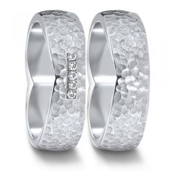 Partnerringe Edelstahl von TeNo  582105+583040