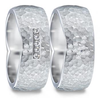Partnerringe Edelstahl von TeNo  582109+583044