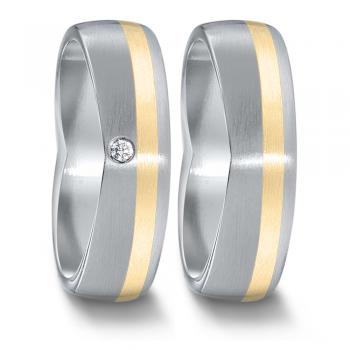 Partnerringe Edelstahl von TeNo  583071+583079