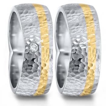 Partnerringe Edelstahl von TeNo  583076+583084