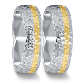 Partnerringe Edelstahl von TeNo  583072+583088