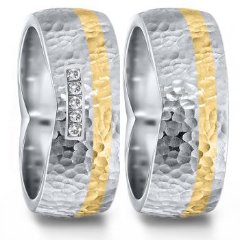 Partnerringe Edelstahl von TeNo  583076+583092