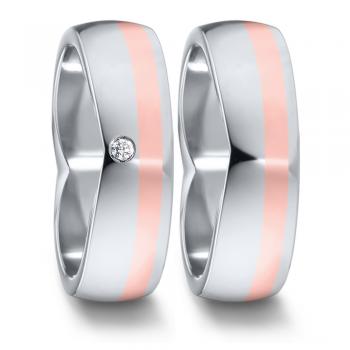 Partnerringe Edelstahl von TeNo  583094+583102