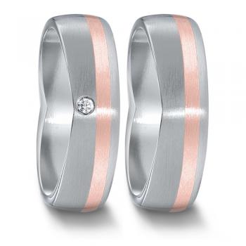 Partnerringe Edelstahl von TeNo  583095+583103