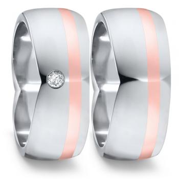 Partnerringe Edelstahl von TeNo  583098+ 583106